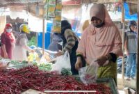 FOTO : Komoditas Pangan di Pasar Tradisional di Kuala Tungkal, Kabupaten Tanjung Jabung Barat 