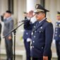 Bupati Tanjung Jabung Barat H Anwar Sadat menjadi inspektur upacara Hari Perhubungan Nasional 2022, Senin (19/9/22). FOTO : Humas