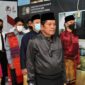 Kalapas Kuala Tungkal Sugiharto dan Jajaran mengikuti Upacara Peringatan Hari Lahir Pancasila 2022 dari Aula Lapas yang disiarkan secara Live Streaming oleh BPIP, Rabu (1/6/22). FOTO : Doc Humas