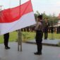 Kapolres Tanjab Timur AKBP Heri Kurniawan, S.I.K Ketika Pimpin Upacara Peringatan Hari Lahir Pancasila Tahun 2023 di Mapolres Tanjab Timur, Kamis (01/6/23). FOTO : Humas RTT
