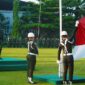 Kasrem 042/Gapu Kolonel Inf Ali Aminudin Pimpin Upacara Hari Kebangkitan Nasional (Harkitnas) ke-115 Tahun 2023. Di lapangan upacara Makorem 042/Gapu, Senin (22/5/23). FOTO : Penrem042