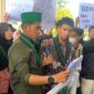 Ketua HMI Cabang Tanjung Jabung Barat Muhammad Luqman menyampaikan tuntutan. FOTO : Ist