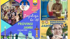 Twibbon HUT Provinsi Jambi Ke 65 Tahun 2022. GRAFIS : Lt