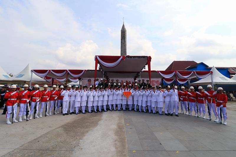 Nama 35 Anggota Paskibraka Tanjab Barat Pada Upacara HUT RI ke-79 Tahun 2024. FOTO : Ist/LT/BAS