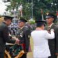 Gubernur Jambi Al Haris Sebagai Inspektur Upacara Peringatan HUT Ke-77 TNI lapangan Makorem Gapu, Rabu (5/10/22). FOTO : Dhea
