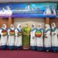 Bupati Hj. Masnah Busro pada Pembukaan Festival Rebana BKTM Kabupaten Muaro Jambi, Jumat (18/2/22). FOTO : Noval