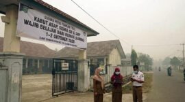 Pemkab Tebo resmi mengalihkan kegiatan belajar mengajar (KBM) menjadi daring mulai 1 hingga 2 Oktober 2026 demi melindungi keselamatan anak-anak dari ancaman kabut asap yang kian pekat. (FOTO : Dok. Istimewa/LT)
