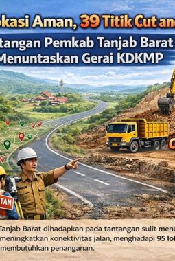 39 Cut and Fill; Jadi Tantangan Pemkab Tanjab Barat Tuntaskan 134 Gerai KDKMP?