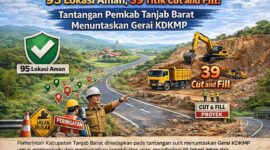 95 Titik Aman, 39 Cut and Fill ; Tantangan Pemkab Tanjab Barat Tuntaskan Gerai KDKMP? (FOTO : Dok. Istimewa/LT)