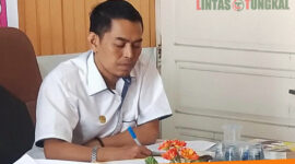 FOTO : Koordinator Devisi Sosdiklihparmas dan SDM, KPU Tanjab Barat M. Ilyas, S.Kom.I