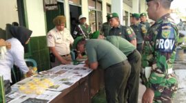 FOTO : Pelaksanaan Tes Urine Prajurit dan staf PNS di Korem 042 Gapu, Senin (02/03/20)