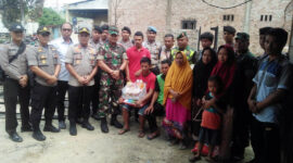 FOTO : 0419/Tanjab Letkol Inf Erwan Susanto, S.IP, dan Kapolres Tanjab Barat AKBP Guntur Saputro, S.IK, MH pada Acara Penyuluhan dan Himbauan Kamtibmas dalam Menghadapi Pilkada Serentak dan Tanggap Bencana Karhutla dan Banjir di Aula kantor Camat Batang Asam, Selasa (10/03/20).