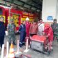 FOTO : Danramil Tungkal Ilur Kapten Inf Suseno, Polsek Betara IPTU S. Harefa, SE, MM dsn Camat Betara Tonny Ermawan Putra,SSTP, M.Si Saat Pengecekan Peralatan Pemadam di BGP FIRE STATION Petrochina Internasional Jabung Ltd, Betara 5 Desa Pematang Lumut, Kecamatan Betara, Kamis (12/03/20) sekitar pukul 10.00 WIB