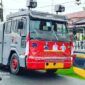 FOTO : Mobil Water Cannon (AWC) yang Digunakan Dalam Aksi Penyemprotan 15.000 Liter Disinfektan Disemprotkan di Kota Kuala Tungkal, Selasa (31/03/20).