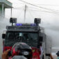 FOTO : Mobil Water Cannon (AWC) yang Digunakan Dalam Aksi Penyemprotan 15.000 Liter Disinfektan Disemprotkan di Kota Kuala Tungkal, Selasa (31/03/20).