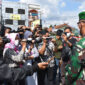 FOTO : Para Wartawan Saat Wawancarai Danrem 042/Gapu Kolonel Kav M. Zulkifli di Makorem, Jum'at (24/04/20)