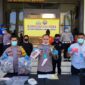 FOTO : Kapolres Tanjab Barat AKBP Guntur Saputro, SIK, MH Saat Memberikan Keterangan Pers di Mapolres Tanjab Barat, Kamis (07/05/20)