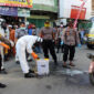 FOTO : Kapolres Tanjab BArat AKBP Guntur Saputro dan Petugas Berada di TKP, Kamis (14/05/20)