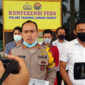 FOTO : Kapolres Tanjab Barat AKBP Guntur Saputro, SIK, MH saat Menggelar Konfrensi Pers di Mapolres, Rabu (27/05/20)