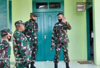 FOTO : Kasdam II/ Sriwijaya Brigjen TNI Mohammad Zamroni, S.IP saat Berdata di Kodim 0419/Tanjab, Sabtu (30/05/20)
