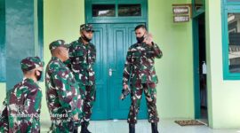 FOTO : Kasdam II/ Sriwijaya Brigjen TNI Mohammad Zamroni, S.IP saat Berdata di Kodim 0419/Tanjab, Sabtu (30/05/20)