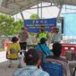 FOTO : Pelaksanaan Pelatihan dan Edukasi Tertib Berlalu Lintas dan Cara Klaim Asuransi pada Ojek, Becak dan Sopir Travel di Lapangan Parkir Polres Tanjab Barat Berikan, Rabu (03/06/20)