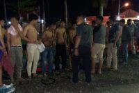 FOTO : Puluhan Remaja Terlibat Tauran yang Diamankan Polisi, Sabtu malam (19/06/20).