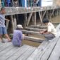 Lokasi Papan Bukian Dermaga Ampera Yang Hilang. FOTO : Polsek KSKP