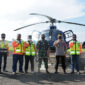 FOTO : Danrem 042/Garuda Putih Brigjen TNI M. Zulkifli bersama Kapolda Jambi Irjen Pol Firman Shantyabudi Melaksanakan Patroli Udara Menggunakan Helikopter Memantau Karhutla di wilayah Provinsi Jambi, Jum'at (24/07/20).