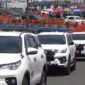 FOTO : Komunitas Toyota Fortuner Club Jambi Saat Mengadakan Touring hari kemerdekan RI ke 75 ke WFC Kuala Tungkal, Sabtu (22/08/20).