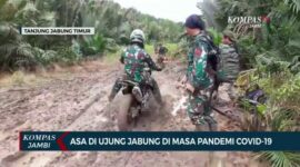 FOTO : Cuplikan Tayangan Karya LKJ Aan Priyanto dari Kompas TV Jambi Juara LKJ TMMD 108 Kodim 0419/Tanjab.