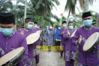 FOTO : Bupati Muara Jambi Menghadiri 'Sedekah Payo, Turun ke Umo' Desa Senaung, Rabu (20/01/21)