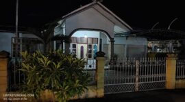 FOTO : Bangunan Bekas Rumah Dinas Sekretaris Daerah (Sekda) yang berada samping Eks Gedung Runtuk di Jalan Patunas Kuala Tungkal.
