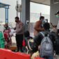 FOTO : Kondisi Arus Pemudik di Pelabuhan Roro Kuala Tungkal, Kabupaten Tanjung Jabung Barat, Selasa (20/04/21)