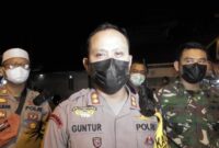 Kapoldes dan Dandim 0419/Tanjab Pimpin Malam memyambut lebaran Idul Fitri 1442 H di Kota Kuala Tungkal dalam Pengamanan terpadu Ops Ketupat 2021, Rabu (12/05/21).