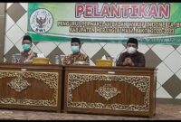 Bupati Merangin H. Mashuri Saat Hadiri Pengukuhan Pengurus BWI Kabupaten Merangin Masa Bakti 2020-2023, Kamis, (02/9/21). FOTO : NOVAL