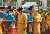 Gubernur Jambi, H. Al Haris resmi membuka Musabaqah Tilawatil Qur'an (MTQ) ke 50 tingkat Provinsi Jambi di Kuala Tungkal, Tanjab Barat, Minggu (3/10/21). FOTO : LINTASTUNGKAL