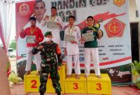 Enam Atlet Inkado Tanjab Barat Utusan Kodim 0419/Tanjab Raih Medali Karate Dandim Bute Cup I. FOTO : DIMTAJ
