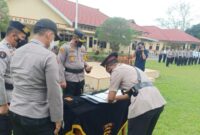 Kapolres Muaro Jambi Pimpin Sertijab Kabag SDM dan Lantik Sejumlah PJU, Jumat (12/11/21).