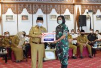 Korem 042/Gapu Terima DIPA Tahun Anggaran 2022 dari Kanwil Ditjen Perbendaharaan Provinsi Jambi, Selasa (7/12/21).