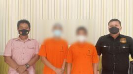 Polsek Kumpeh Ulu Amankan 2 Pria Diduga Pungli Sopir Angkutan Batu Bara. FOTO : Hms Polsek KU