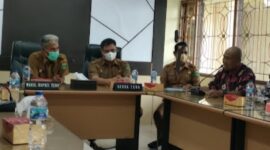 Disparpora Kabupaten Tebo Saat Menggelar Rapat Penetapan Penang Sayembara Nama Stadion Tebo di Ruang Sekda Tebo, Selasa (21/12/21). FOTO : Portaltebo.id
