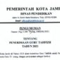 Disdik Kota Jambi Menerima 53 Guru Tahfizh Untuk SD dan SMP. DOK. Ist