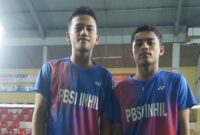 M. Ali Nasir dan M. Ihsan Al-Banjari dari PBSI Indragiri Hilir terpilih mewakili Provinsi Riau mengikuti Seleksi Nasional (Seleknas) Badminton.