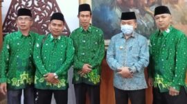 Al Haris Saat Pelantikan Pimpinan Wilayah Persatuan Guru Nahdlatul Ulama Provinsi Jambi di Auditorium Rumah Dinas Gubernur Jambi, Rabu (12/01/22). FOTO : VAL/Kominfo.