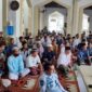 150 WBP Lapas Kelas IIB Kuala Tungkal Saat Mengikuti Pengajian, Kamis (20/1/22). FOTO : Bas/Ist