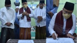 Wakil Wali Kota Jambi Dr. dr. H. Maulana Ketika meresmikan Masjid Al Muhajirin Kelurahan Eka Jaya, Kec. Pal Merah, Jumat (22/1/22). FOTO : Nobal/Lt