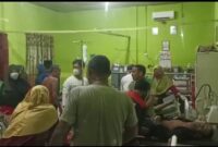 Kelima Korban Ketika Dilakukan Pemeriksaan di Puskesmas Nipah Panjang. FOTO : DOK.IST