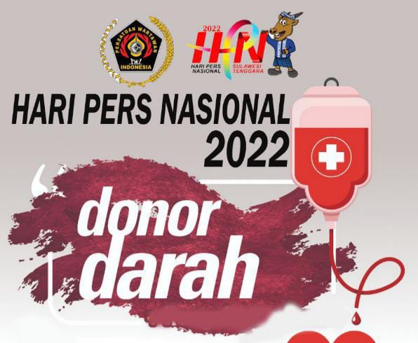 Peringatan HPN 2022, PWI Provinsi Jambi Akan Gelar Donor Darah. GRAFIS : Ist