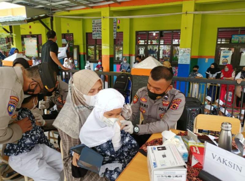 Vaksinasi Anak-Anak Kota Jambi Capai 70 Persen. FOTO : Ist